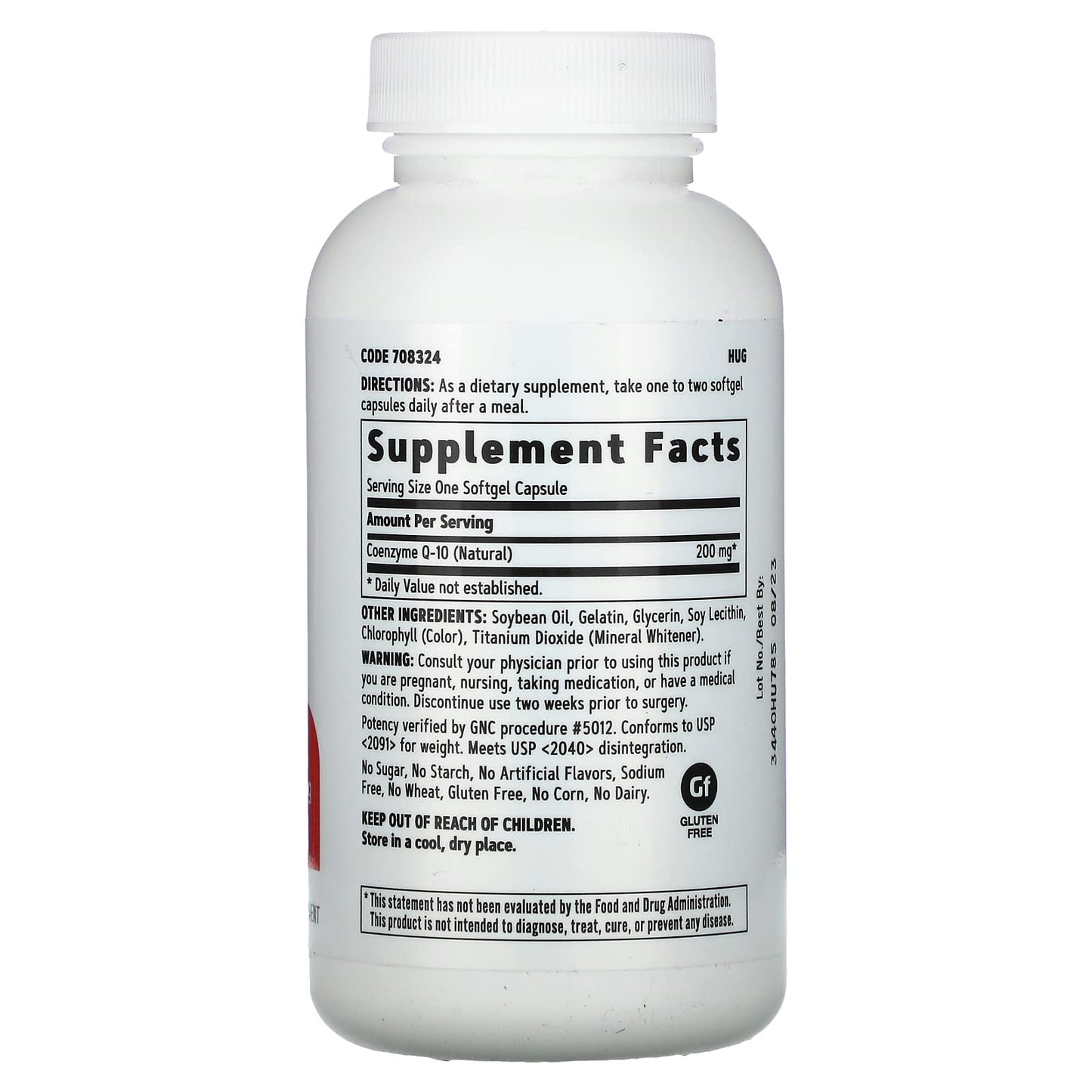 GNC CoQ10 200mg Supplement, Supports Heart Health, 60 Servings