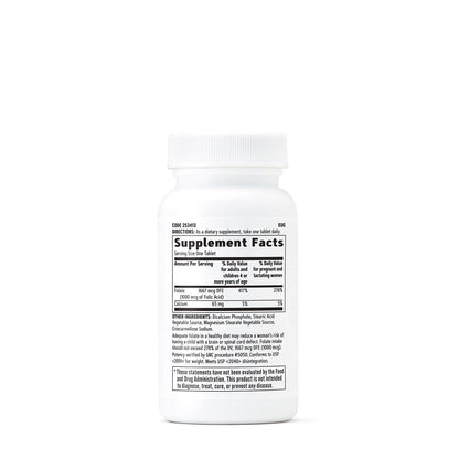 GNC Folic Acid 1000mcg – Supports Healthy Fetal Development | Vegetarian Formula | 100 Count (Pack of 2)