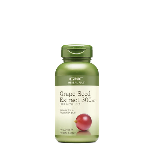 GNC Herbal Plus Grape Seed Extract 300mg – Vegetarian, 100 Servings