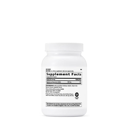 GNC Magnesium 500mg – 120 Capsules (Pack of 2) Supports Calcium Absorption & Strong Teeth