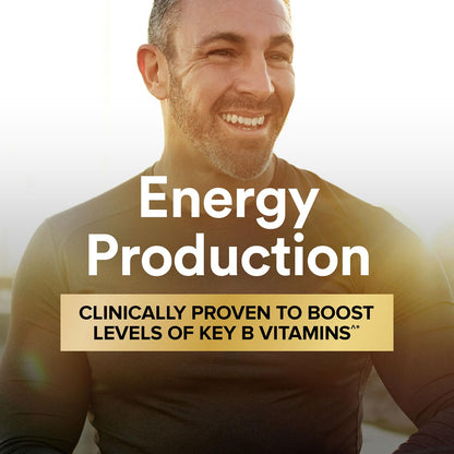 GNC Mega Men Energy & Metabolism Multivitamin Caplets | 180 Count, 90 Day Supply