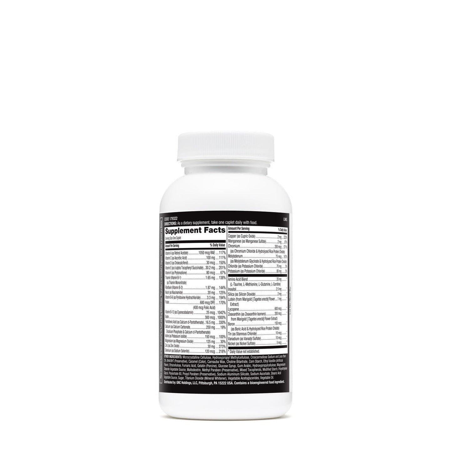 GNC Mega Men Essentials One Daily Multivitamin | Supports Health & Muscle Performance | 60 Count