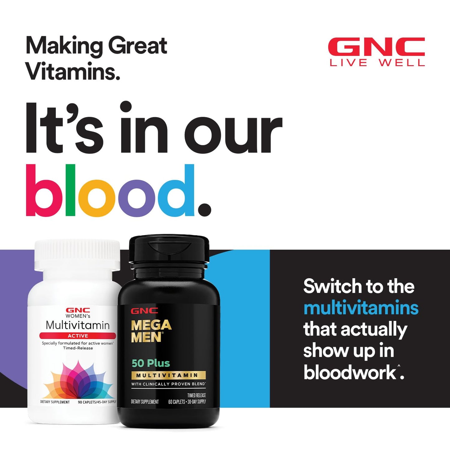 GNC Mega Men Sport Multivitamin – 180 Count | Performance, Muscle Function & Immune Support