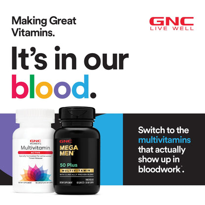 GNC Mega Men Sport Multivitamin – 180 Count | Performance, Muscle Function & Immune Support