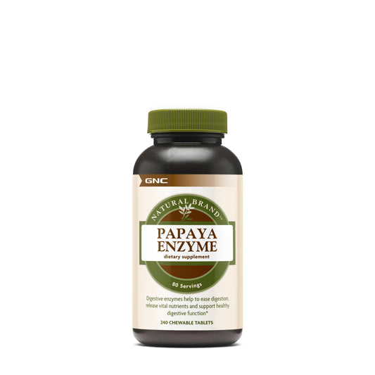 GNC Natural Brand Papaya Enzymes – Supports Healthy Digestive Function – 240 Tablets