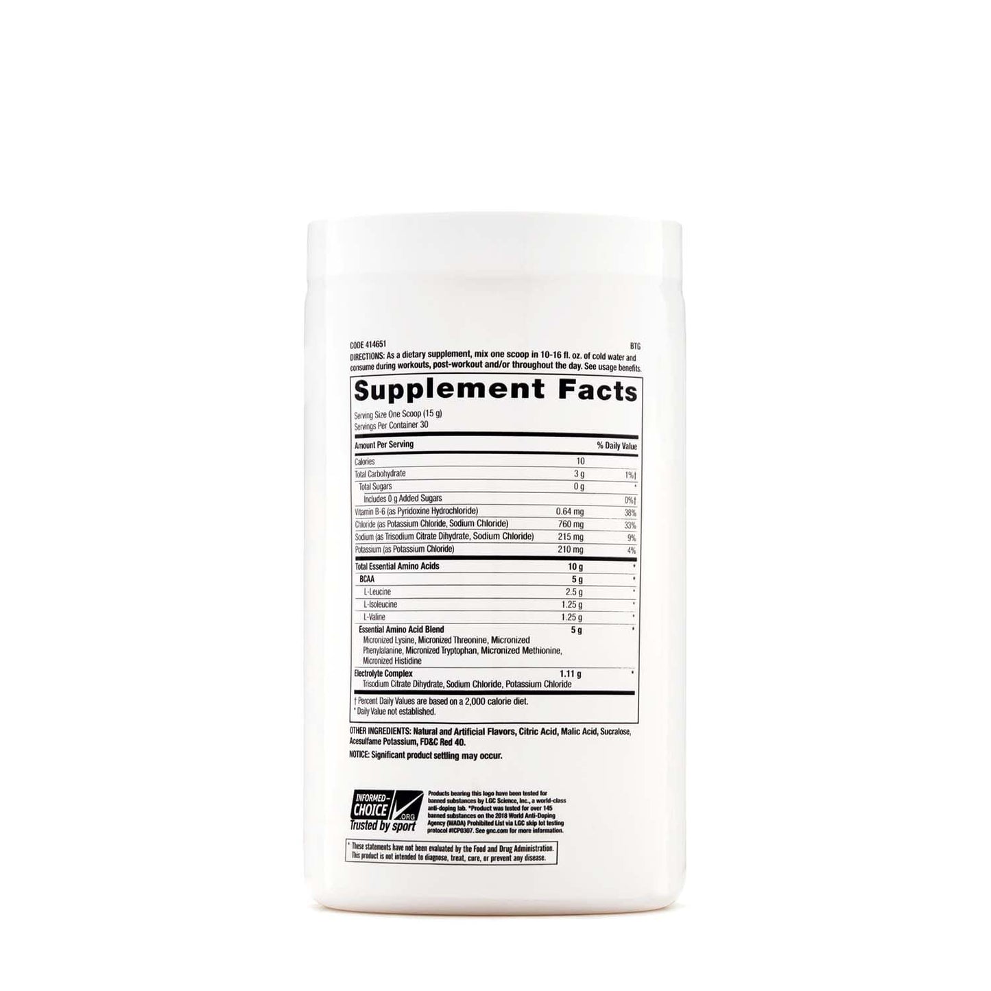GNC Pro Performance Essential Amino Complete – Strawberry Banana 15.87 oz | Supports Muscle Recovery