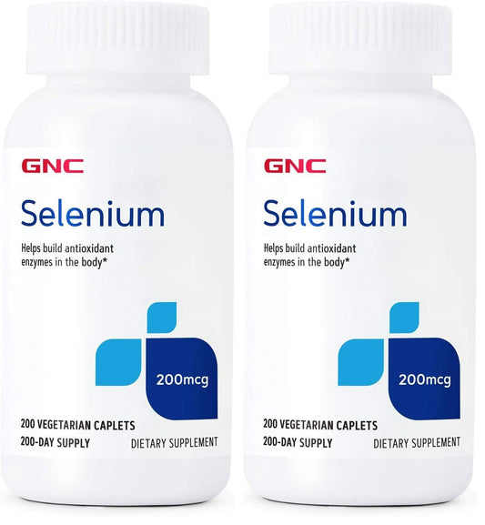 GNC Selenium 200mcg – Essential Mineral, 200 Tablets (Pack of 2)