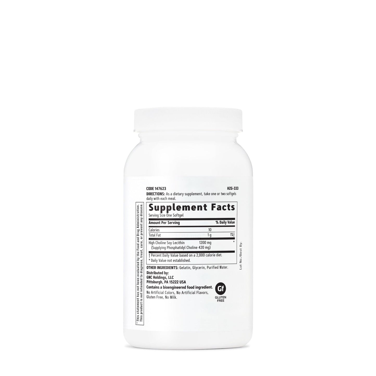 GNC Triple Lecithin 1200mg – Heart, Liver & Nervous System Support (Pack of 2, 90 Servings)