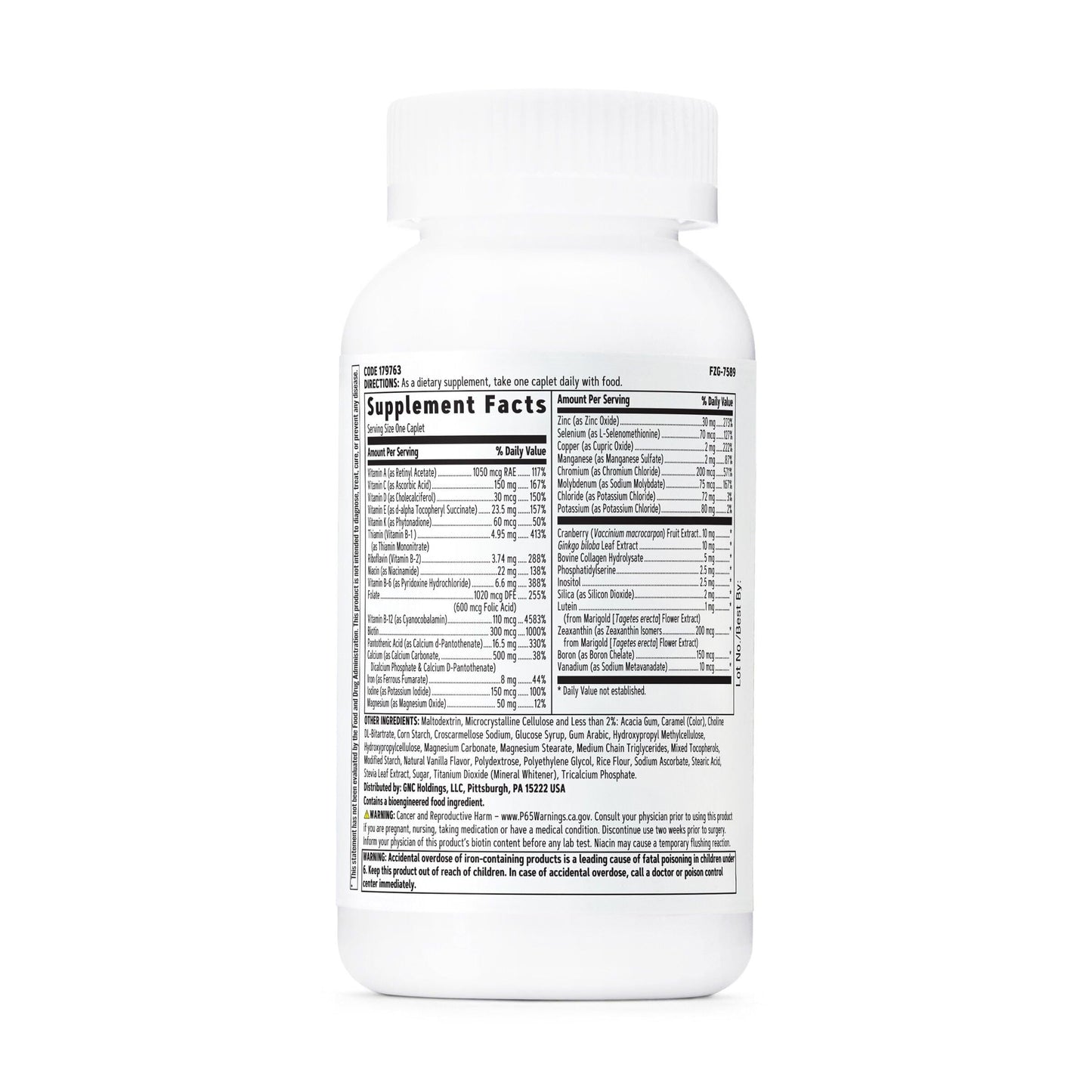 GNC Women's 50+ One Daily Multivitamin - Supports Wellness & Healthy Aging (60 Count)