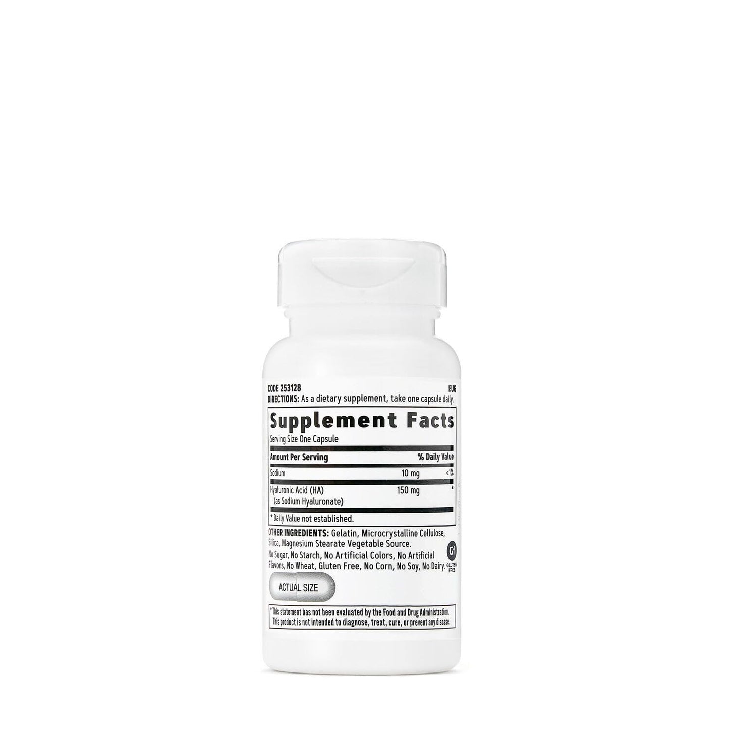 GNC Women's Hyaluronic Acid – Skin Hydration & Joint Support (30 Capsules)