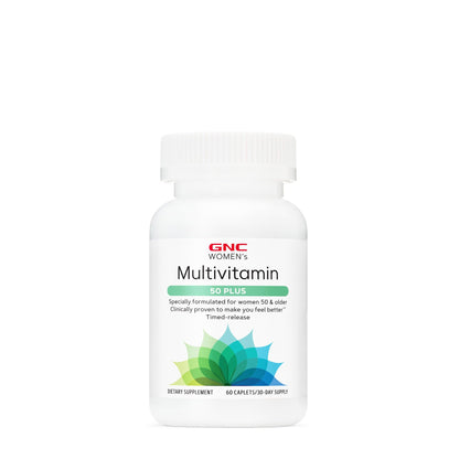 GNC Women's Multivitamin 50+ - Bone, Eye, Memory & Skin Health (60 Caplets)