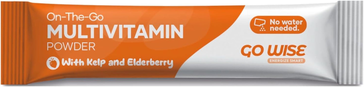 Go Wise On The Go Multivitamin Powder - Natural Berry (Pack of 3) | 14 Travel Sticks