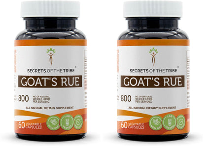 Goat's Rue 60 Capsules (800 mg) – Secrets of the Tribe, Galega officinalis, Pack of 2