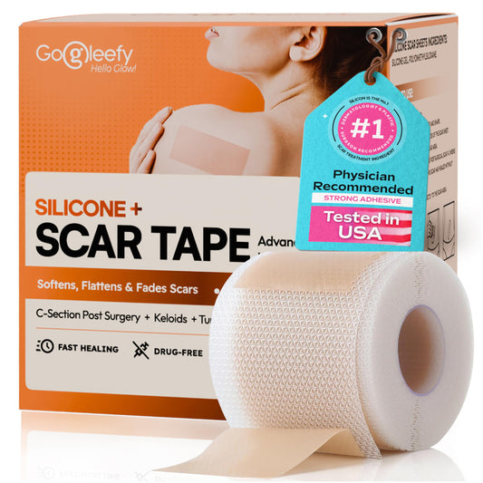 GoGleefy Silicone Scar Sheets Roll – Medical-Grade, Reusable Scar Tape