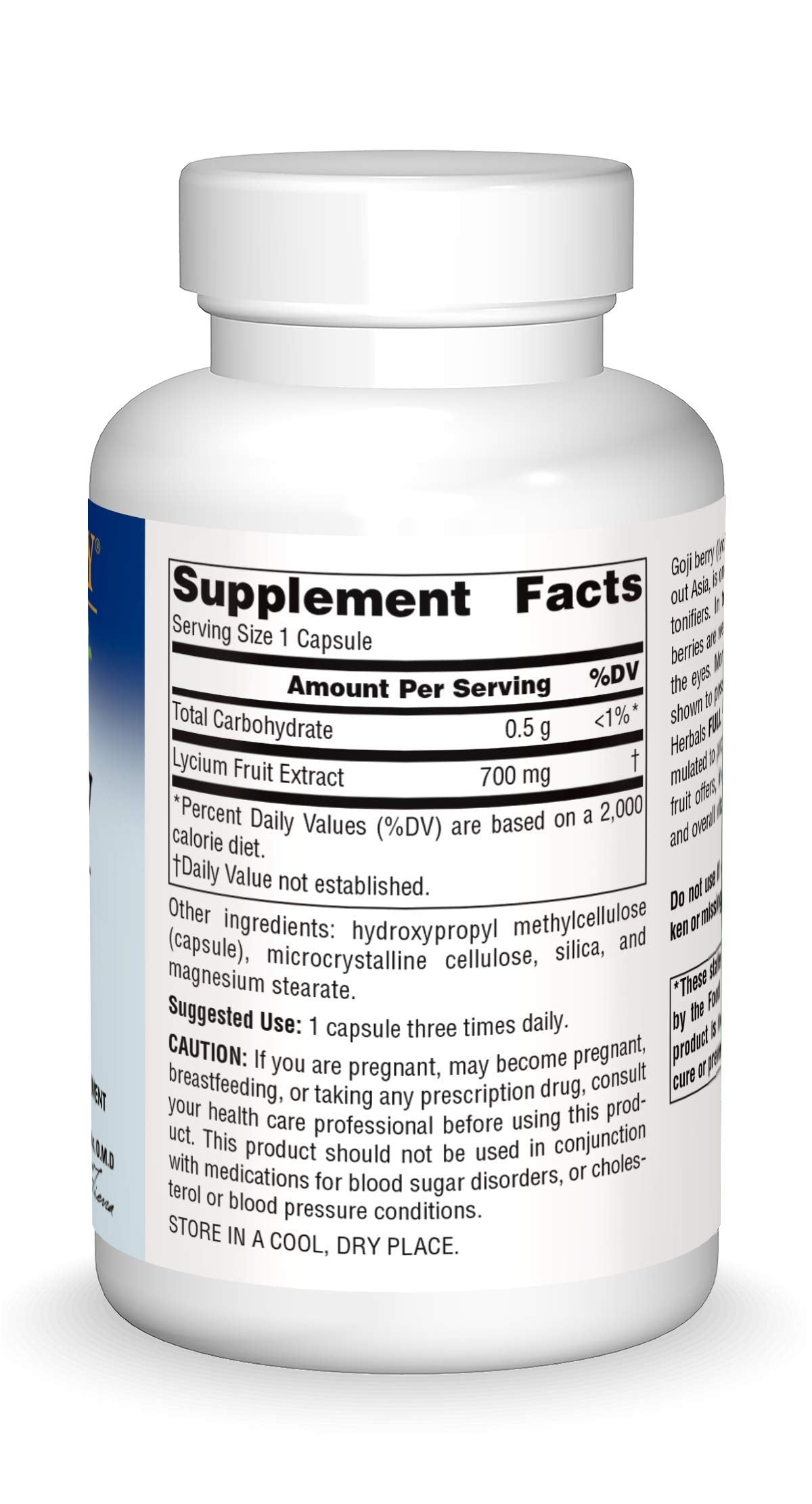 Planetary Herbals Goji Berry Full Spectrum 700mg – 90 Vegetarian Capsules