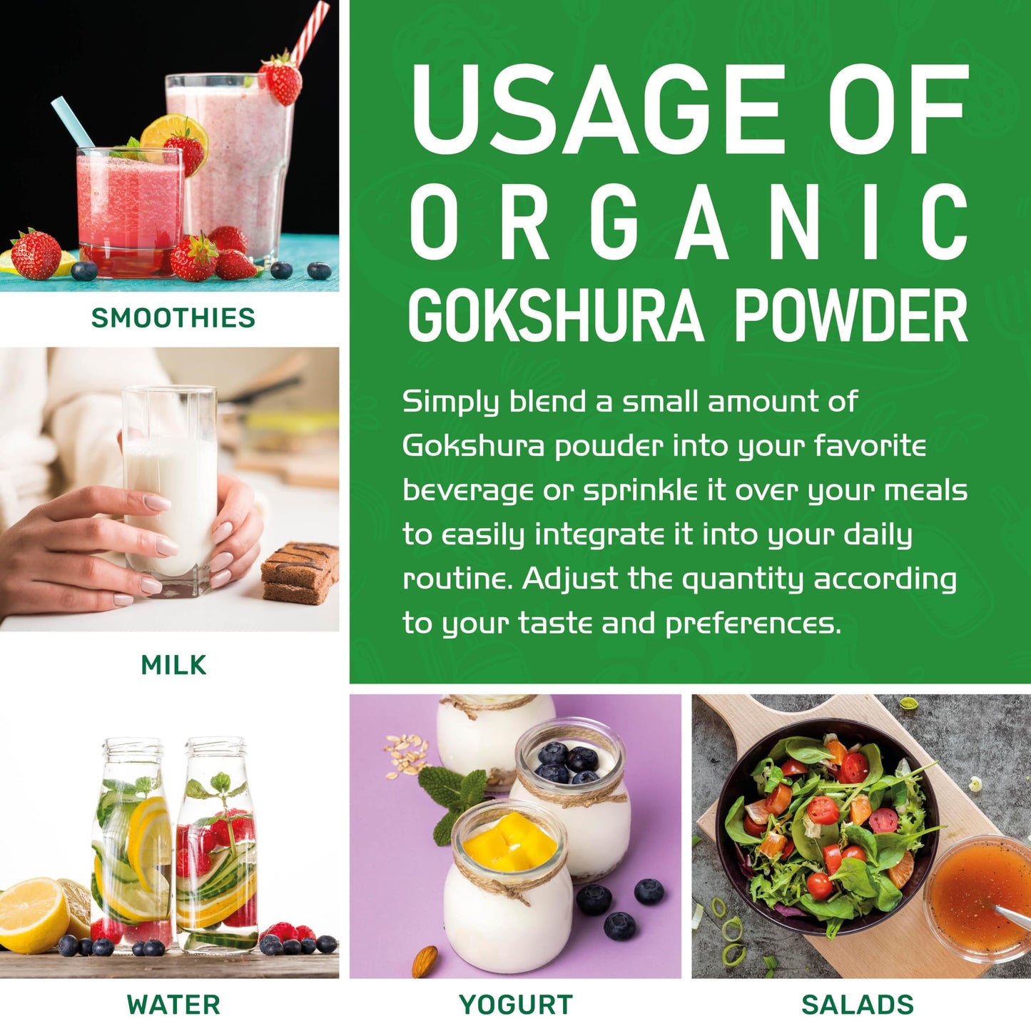 Jiva Organics Gokshura Powder 7oz - Non-GMO, Pure Full Spectrum Tribulus, Indian Origin