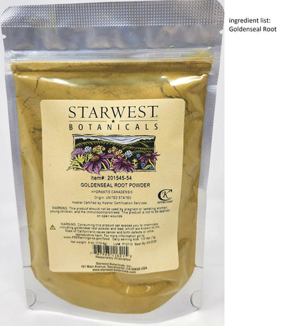 Goldenseal Root Powder Wildcrafted - 4 Oz (113 g) | Starwest Botanicals