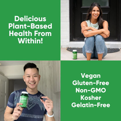 Goli Supergreens Gummies with Probiotics – Artichoke Leaf, Spirulina & Kale | Vegan, Gluten-Free, Non-GMO – 60 Count (5 Pack)