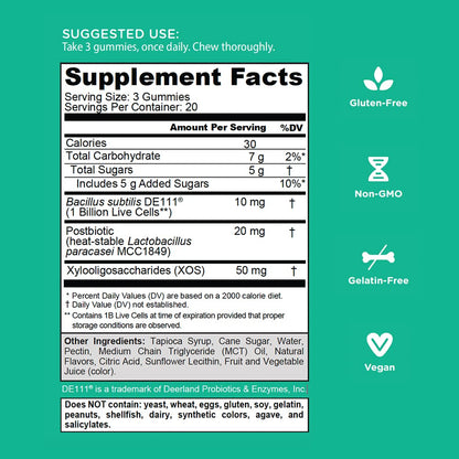 Goli Pre+Post+Probiotics Gummies – 180 Count | 3-in-1 Gluten-Free, Vegan, Non-GMO, Gelatin-Free