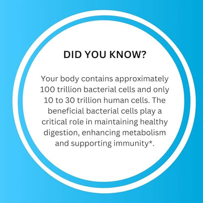 GoLive Synbiotic Powder: Prebiotic & Probiotic for Gut Health (15-50B CFUs)