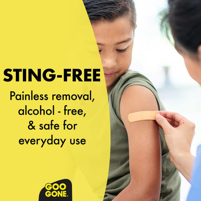 Goo Gone Bandage Adhesive Remover for Skin – Safe, Pain-Free Tape Removal (Pack of 2, 8 oz)