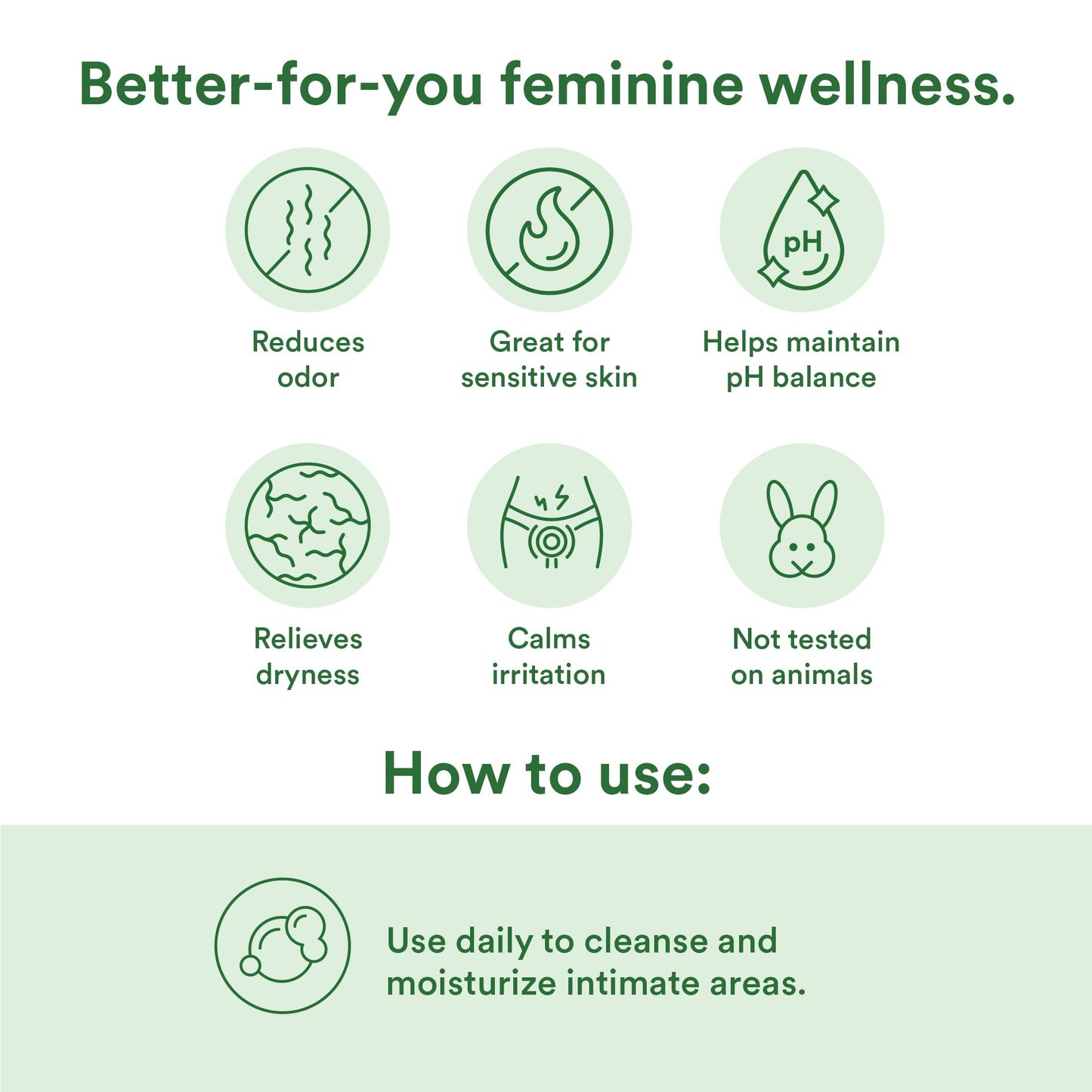 Good Clean Love Rebalance Intimate Wash — pH-Balanced & Moisturizing (6 oz)
