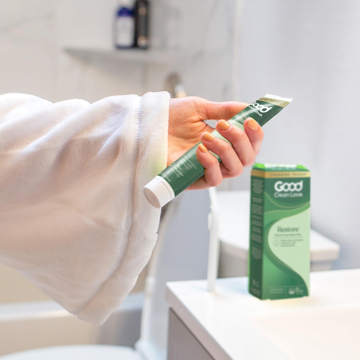 Good Clean Love Restore Moisturizing Vaginal Gel – pH-Balanced, Water-Based with Aloe Vera & Lactic Acid (2 oz, 4-Pack)