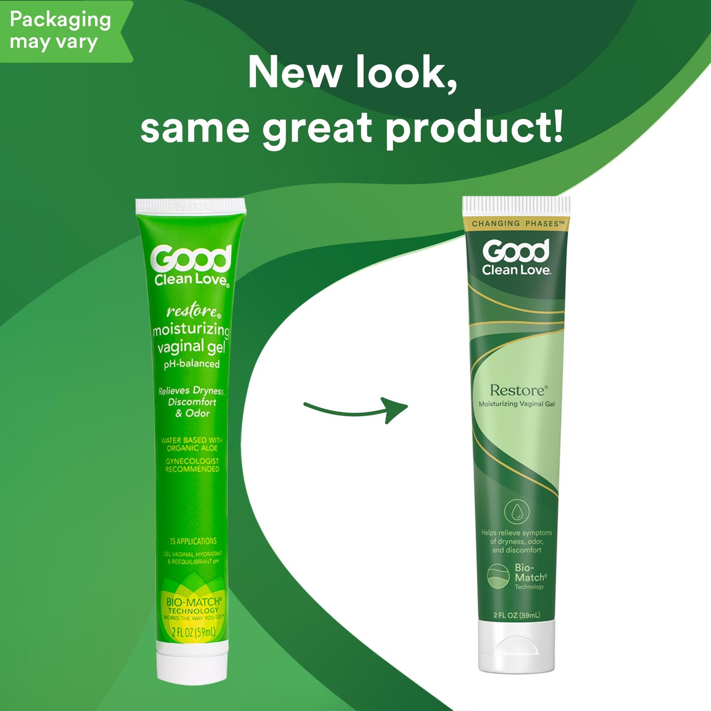 Good Clean Love Restore Moisturizing Vaginal Gel – pH-Balanced, Water-Based with Aloe Vera & Lactic Acid (2 oz, 4-Pack)