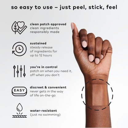 The Good Patch B12 Awake Patch | Caffeine, B12 & Green Tea for Natural Energy (24 Patches)