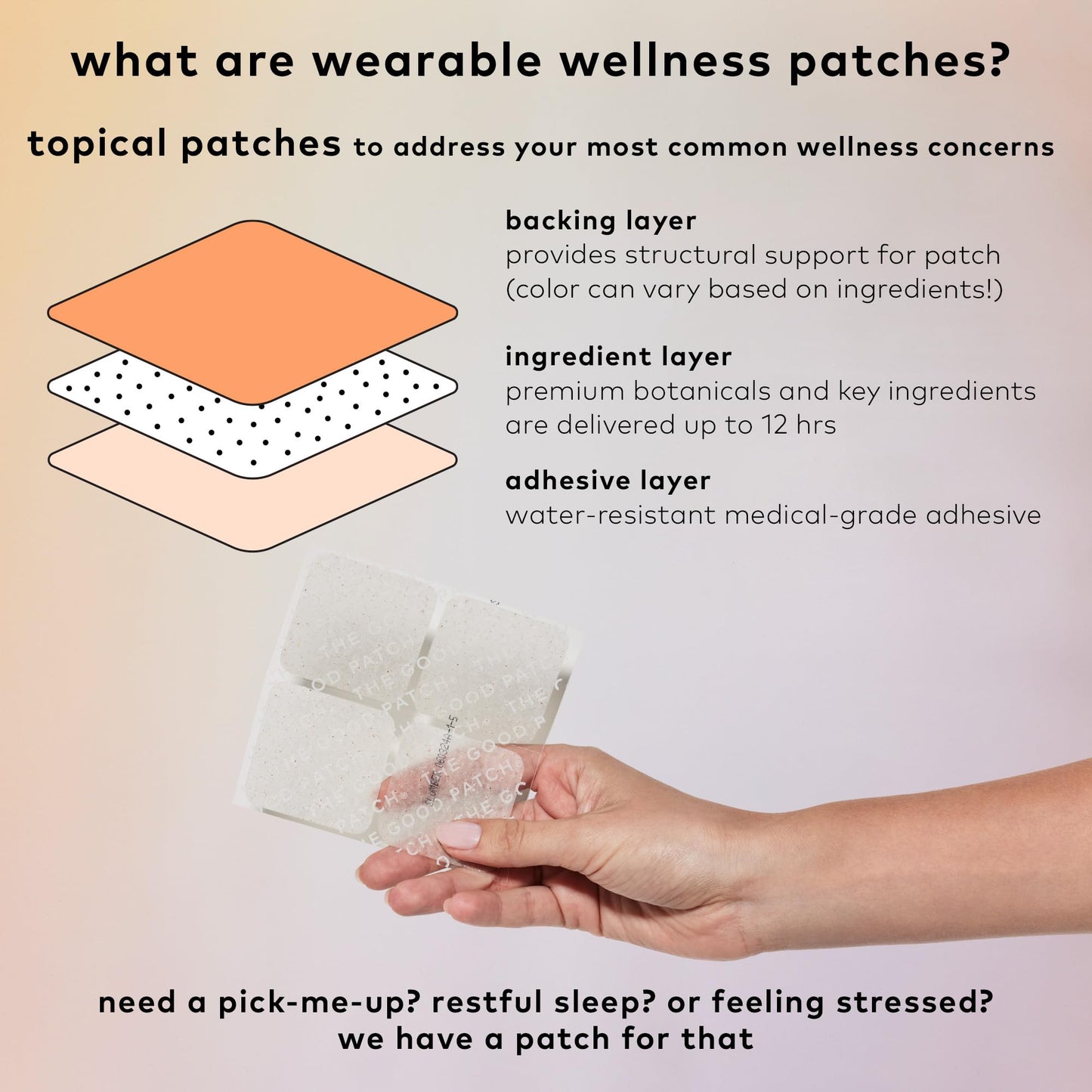 The Good Patch Slumber Sleep Patch - Melatonin-Free, Plant-Powered Wearable Wellness (8 Patches)