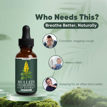 GOOVIP ETHALE Mullein Drops for Lungs – Respiratory Support & Lung Detox