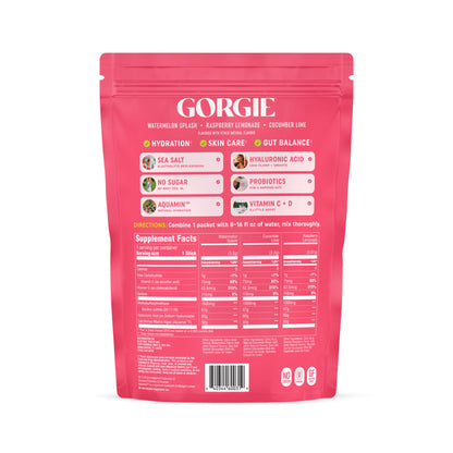 GORGIE Glow Variety Pack: Electrolyte Powder with Hyaluronic Acid & Probiotics