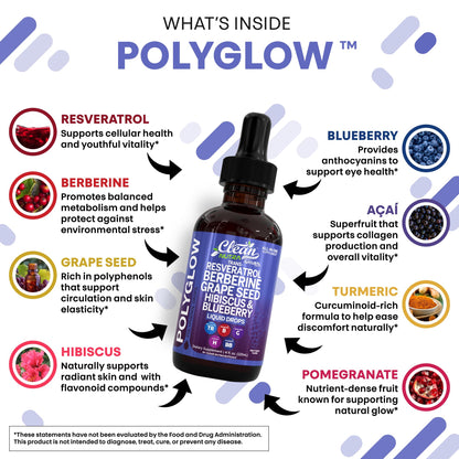 Oxibloom Liquid Drops – Resveratrol, Berberine & Grape Seed (120ml)