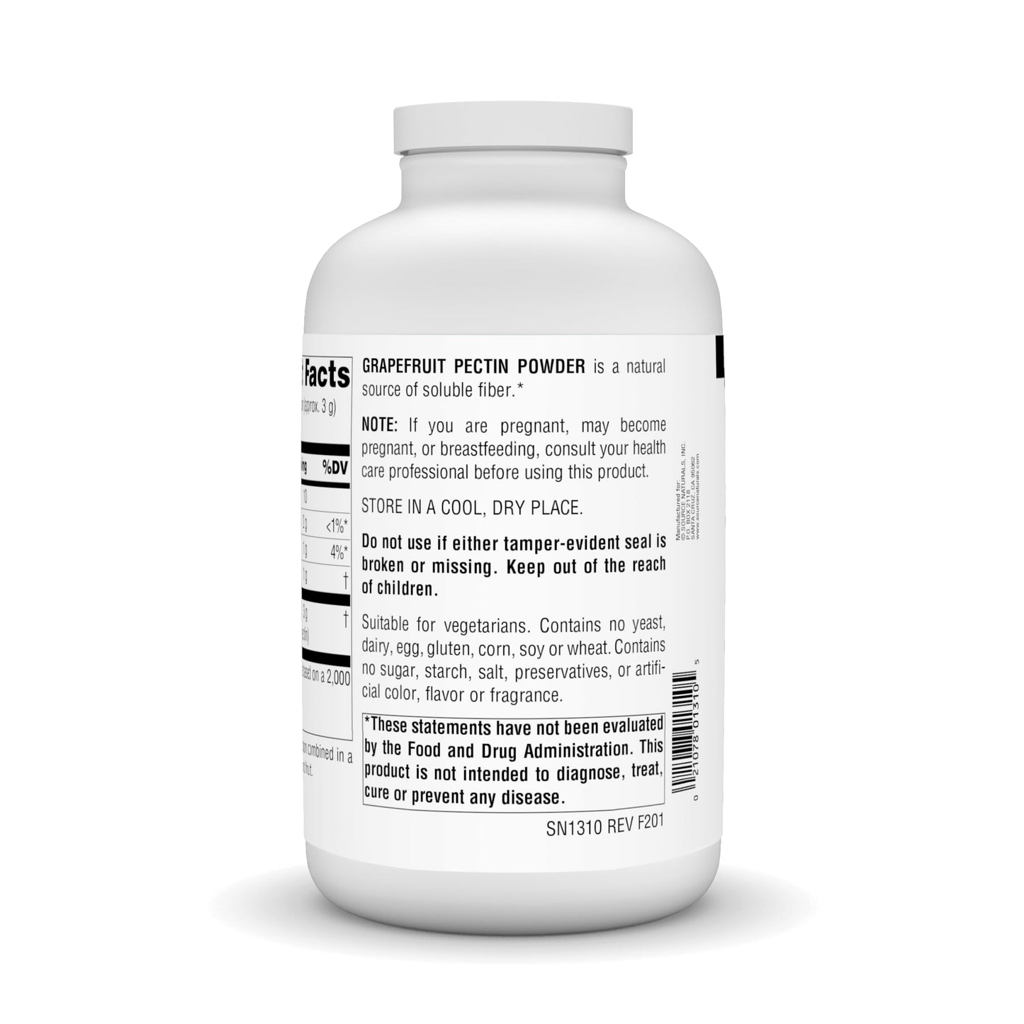 Source Naturals Grapefruit Pectin - Soluble Fiber Powder (16 oz)