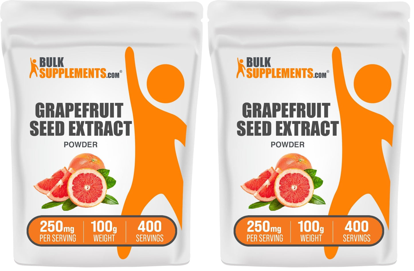 Grapefruit Seed Extract Powder 100g (Pack of 2) – Gluten Free, 250mg per Serving | BulkSupplements