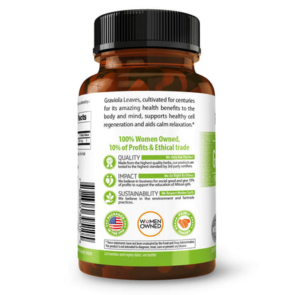 Herbal Goodness Graviola Soursop Capsules 700mg | Organic Non-GMO Guanabana (Guanabana) 60 Count