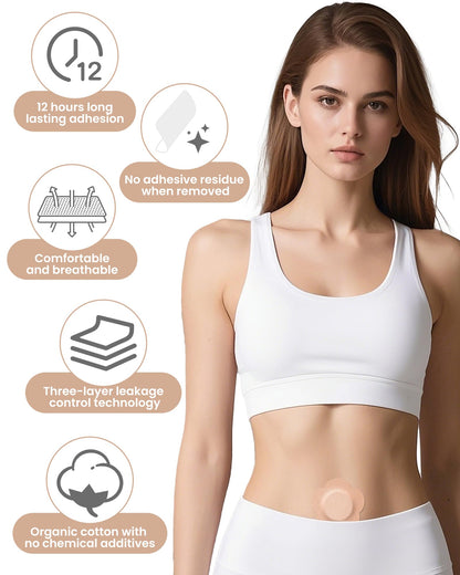 GREBIKE 54PCS Castor Oil Patches – Belly Button Pack, Disposable, Breathable