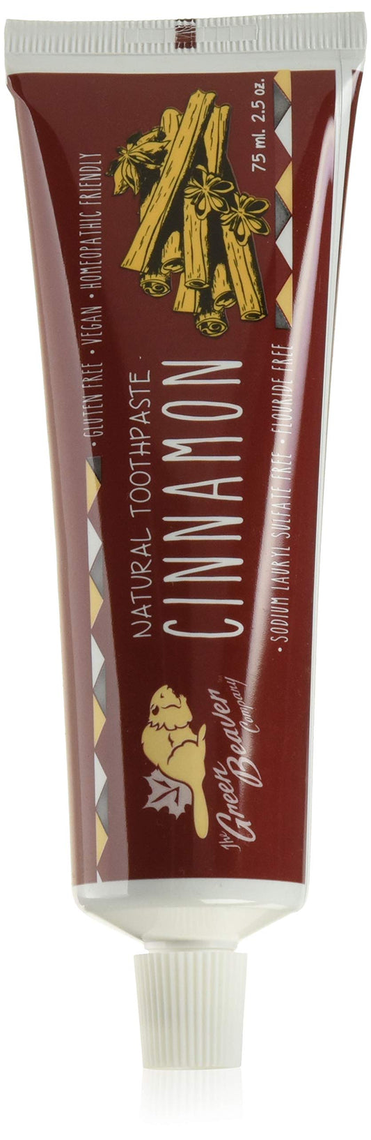 GREEN BEAVER Cinnamon Toothpaste, 75 ML | Natural Cinnamon Toothpaste for Fresh Breath
