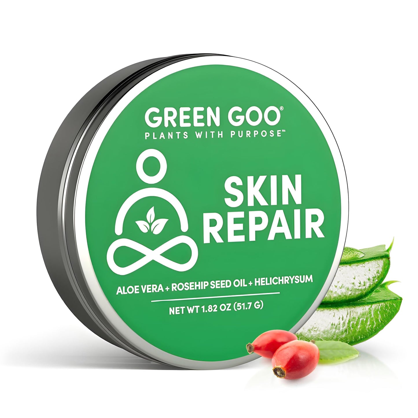 Green Goo Skin Salve | Natural Skin Repair & Daily Moisture – 1.82 oz Large Tin