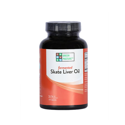 Green Pasture Fermented Skate Liver Oil - 120 Capsules | Vitamins A & D, Omega Fats