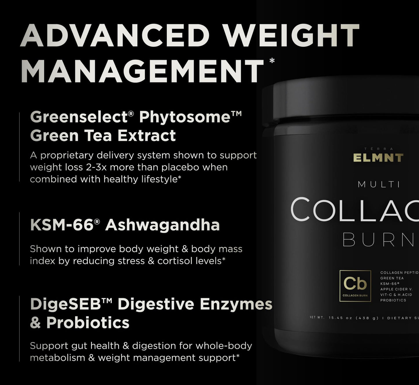 Super Collagen Burn Powder for Women – Pink Lemonade | Multi Collagen Peptides + Hyaluronic Acid