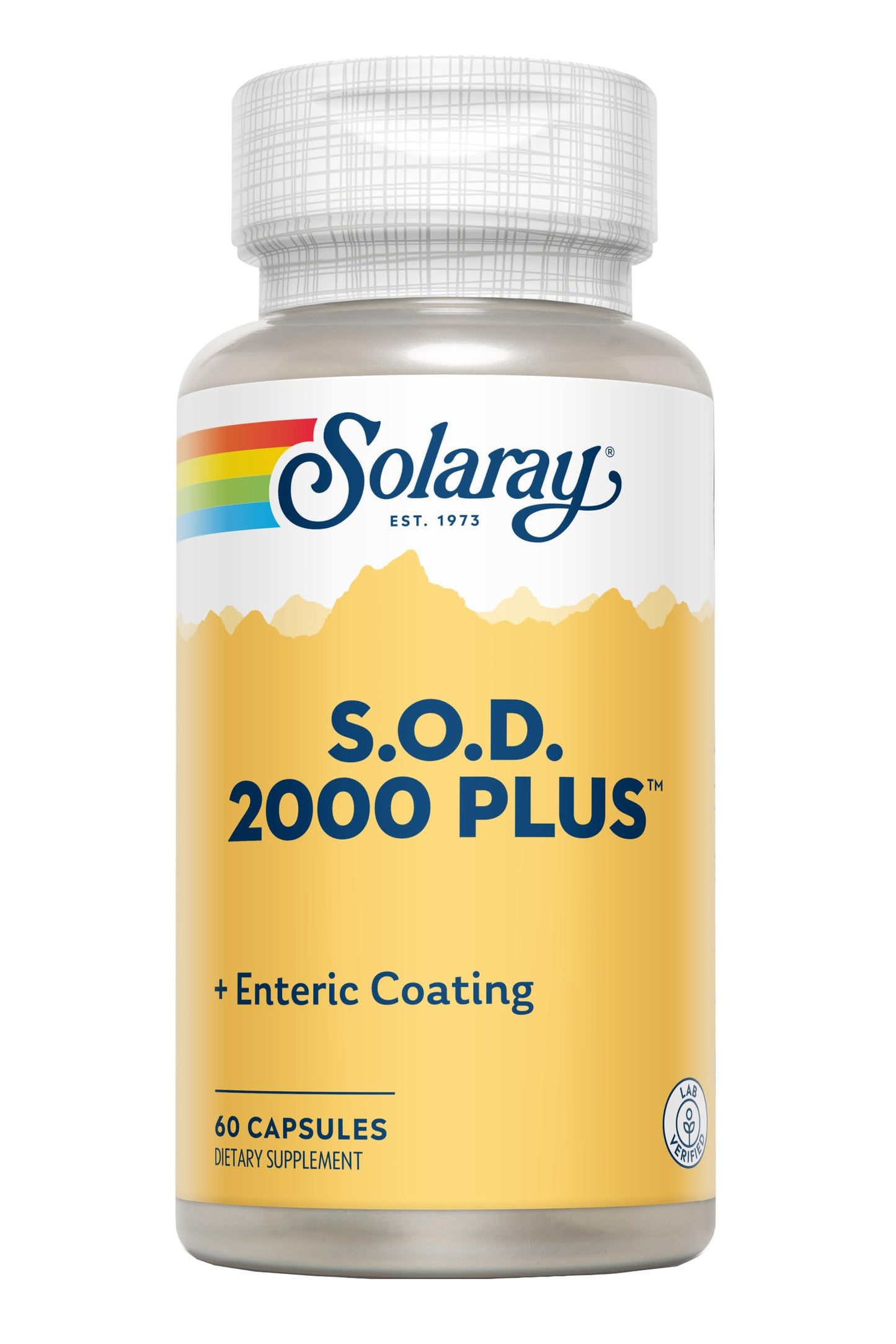 SOLARAY S.O.D. 2000 Plus – SOD & Catalase Antioxidant Supplement | 100 Servings, 60-Day Guarantee