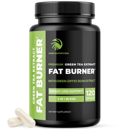 Green Tea Weight Loss Pills for Women & Men | 45% EGCG | Vegan Fat Burner | 120 Ct
