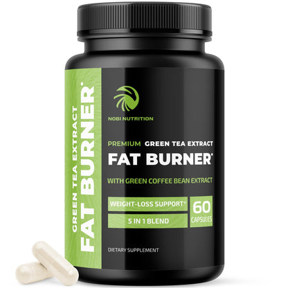 Green Tea Weight Loss Pills for Men & Women — 45% EGCG | Vegan Fat Burner 60 Ct