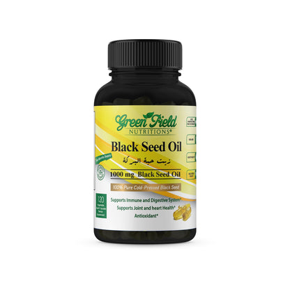 Greenfield Nutritions Halal Black Seed Oil – Immune, Digestive & Joints Health | 90 Liquid Veggies Capsules