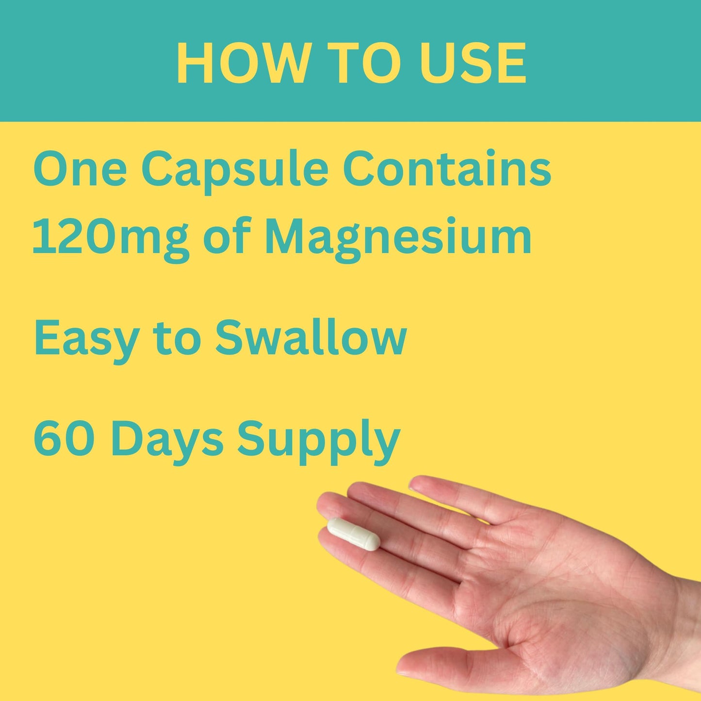 Greenfield Nutritions Halal Magnesium Glycinate 120mg - Gluten Free