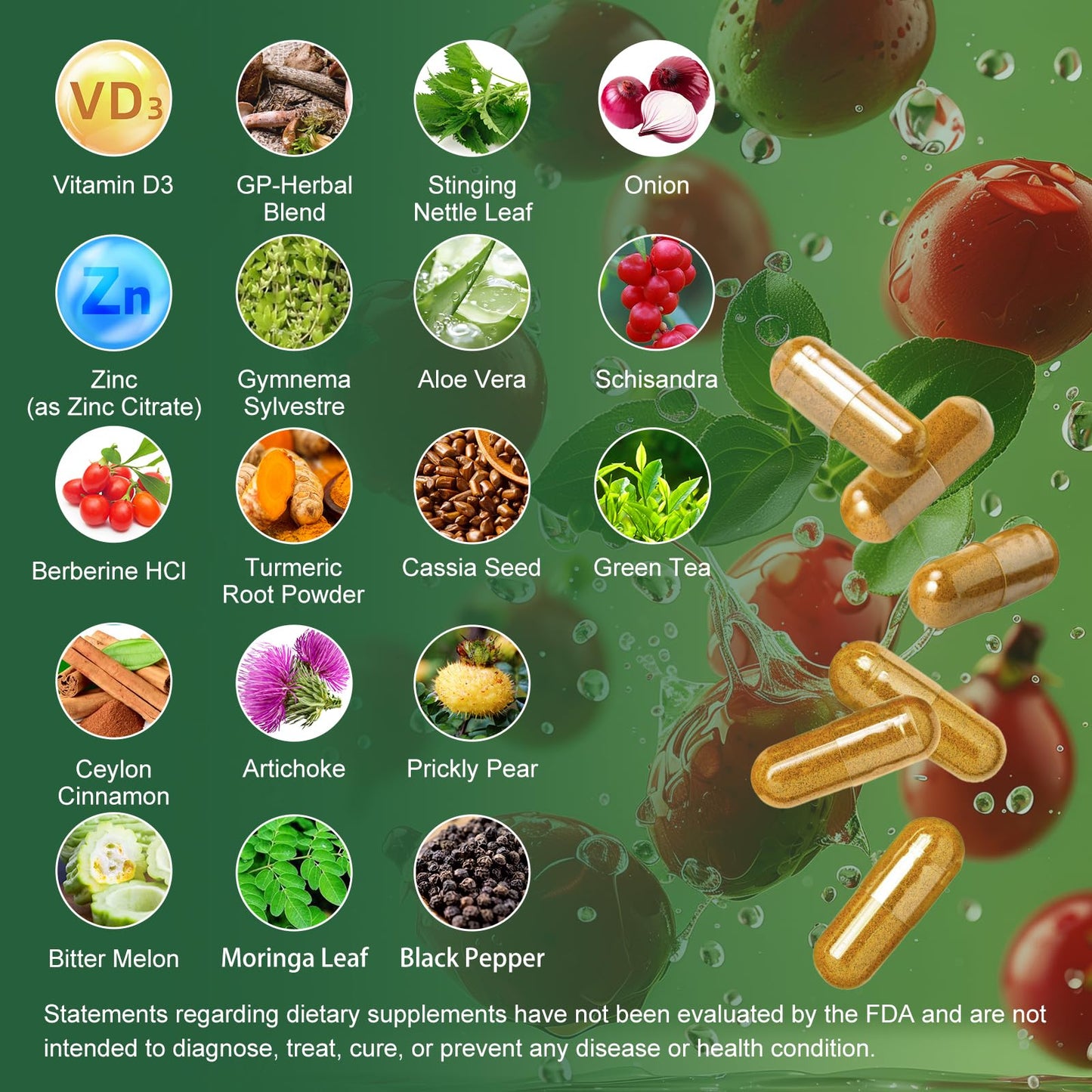GREENPEOPLE Berberine 1500mg Liposomal - 120 Capsules | Immune Support & Energy