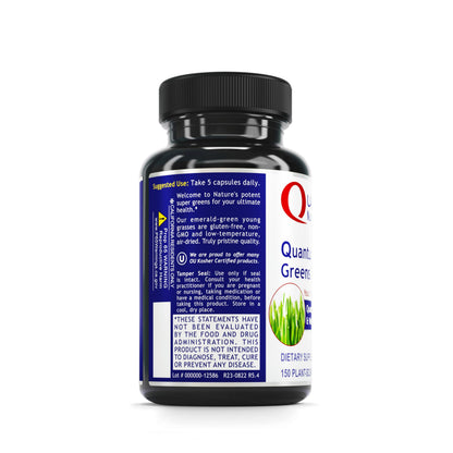 Quantum Nutrition Labs Greens Capsules – Super Greens, Organic Veggie Pills, 150 Vegetarian Capsules