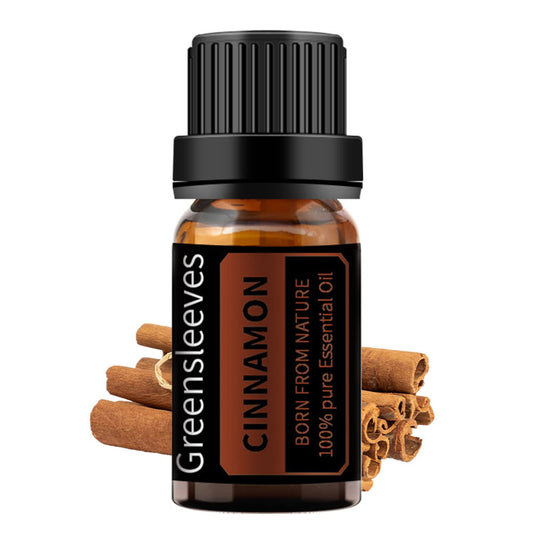 GREENSLEEVES Cinnamon Essential Oil – 10ml Pure Plant-Based Aromatherapy Oil