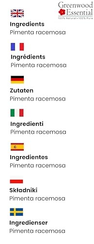 Greenwood Bay Essential Oil (Pimenta racemosa) – Pure 100ml